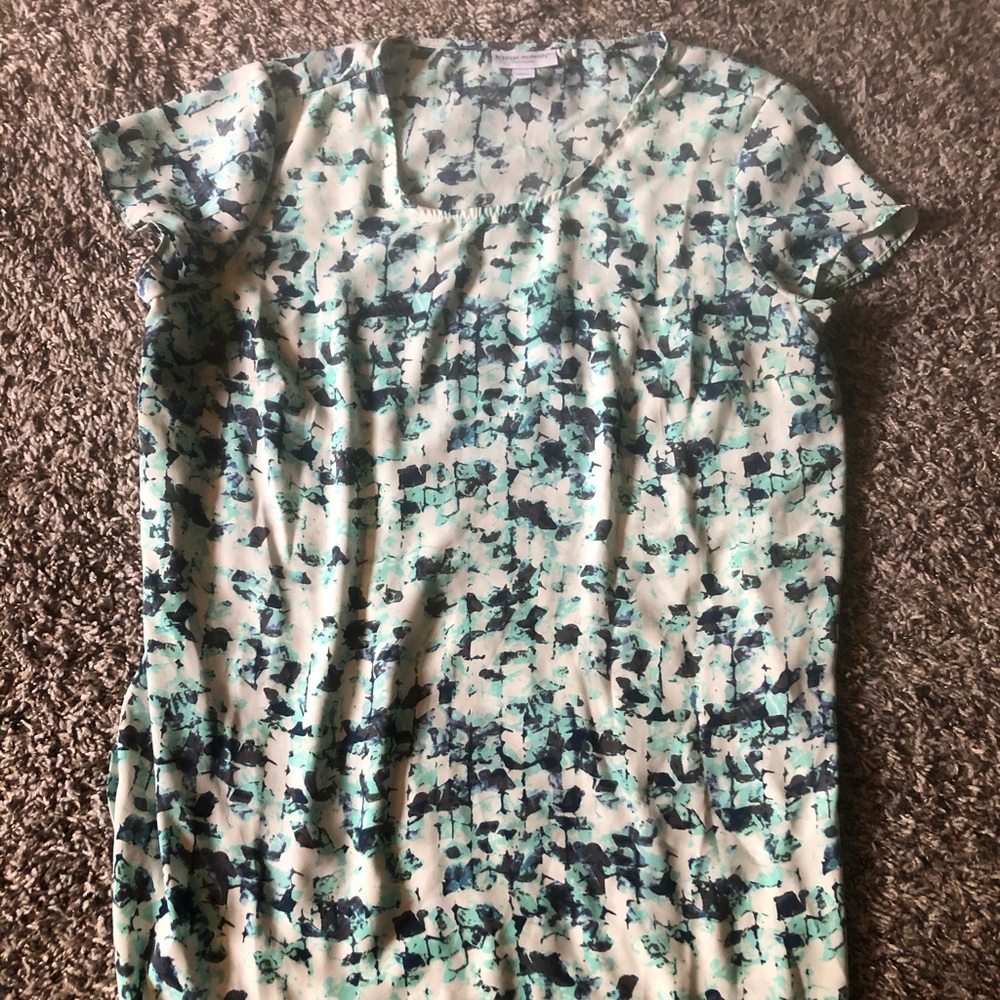 Blue floral maternity tunic